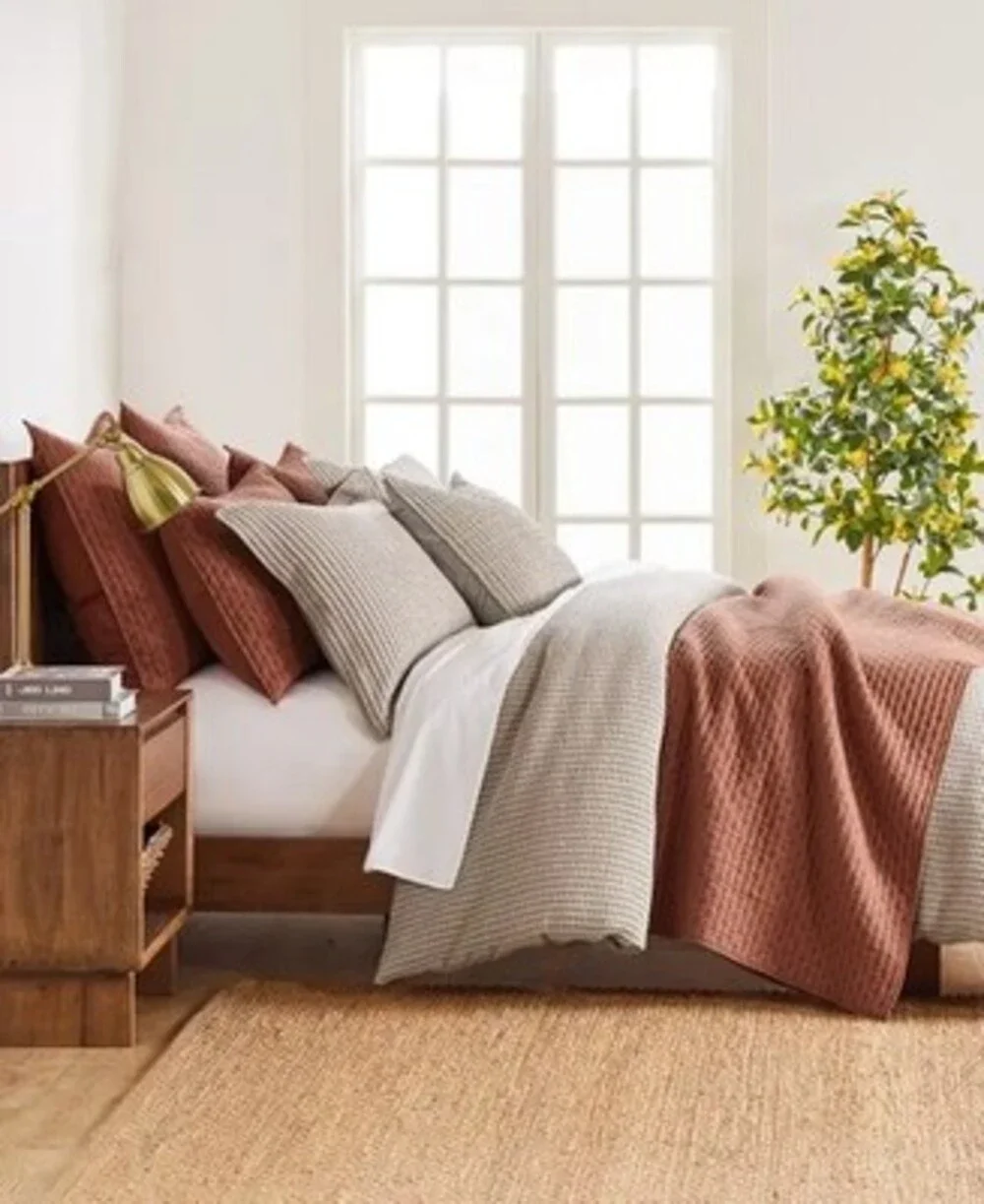 Levtex Home Cross Stitch Quilt Set Full/Queen - Clay